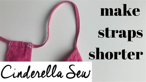 how to make straps shorter shorten straps on dress or tank top cut and sew strap tighter
