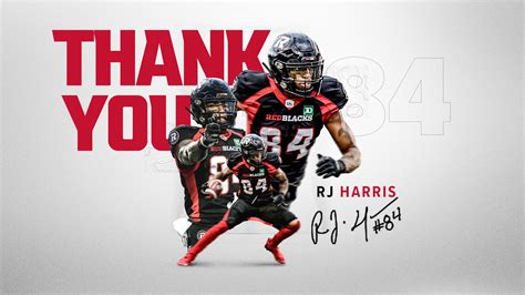 Thanks Rj Receiver Rj Harris Hangs Up His Cleats Ottawa Redblacks