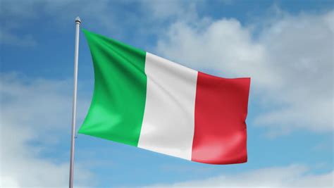 The proportion of the italian flag is 2:3. Seamless Looping High Definition Video Of The Italian Flag ...