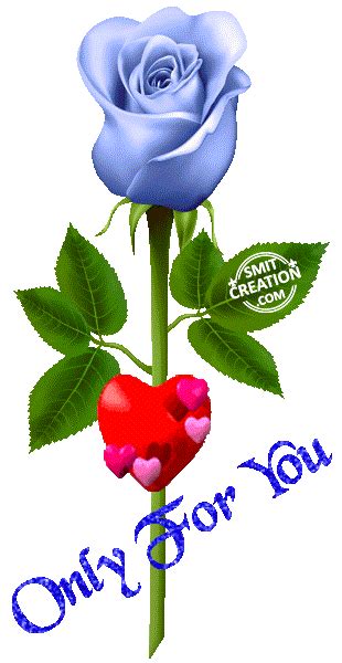 My Love Animated  Rose Image Only For You