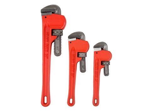 Plumbers Pipe Wrench 3 Piece Set