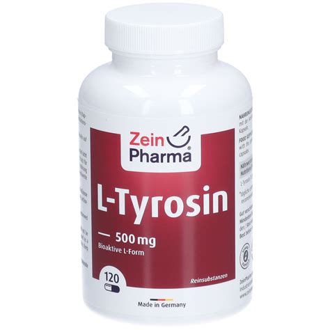 ZeinPharma L Tyrosin Kapseln 500 Mg 120 St Shop Apotheke Com