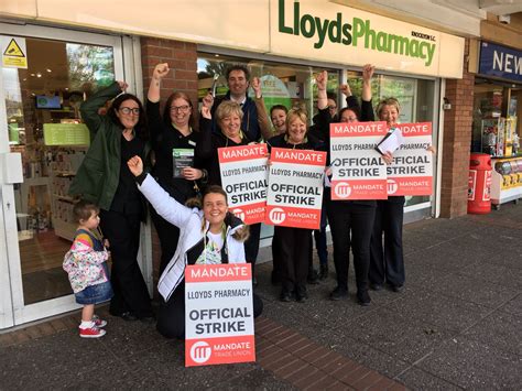 Together we will beat cancer total raised £0.00 + £0.00 gift aid donating through this page is simple, fast and totally secure. Lloyds Pharmacy workers to strike for second day tomorrow ...