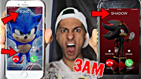 Do Not Call Sonic The Hedgehog And Shadow The Hedgehog At 3am Omg