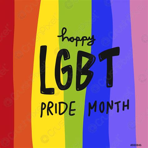 lgbtq happy pride month happy pride concept with happy people character lgbtq people