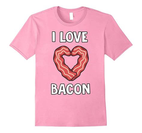 I Love Bacon T Shirt I Heart Bacon Cute Bacon Lovers Shirt Vaci Vaciuk