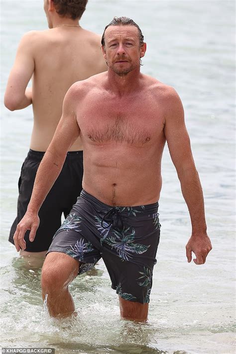 Shirtless Simon Baker 51proves He Is Getting Better With Age As He Goes For A Swim Daily