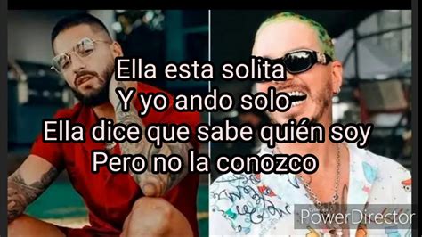 Maluma X J Balvin Que Pena Letra Youtube