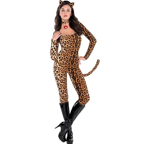 Leopard Catsuit Halloween Costume For Women Standard With Accessories 809801737517 Ebay