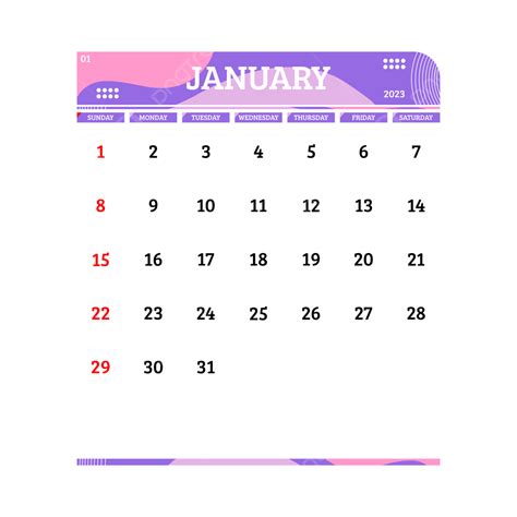 Gambar Kalender Januari 2023 Januari Kalender Bulan Png Dan Vektor