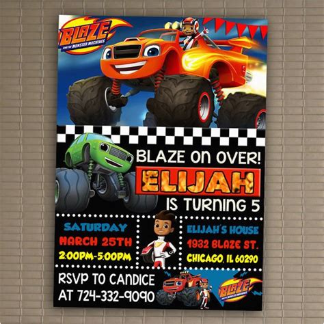 Paladins was designed by iconian fonts. Blaze and the Monster Machines Birthday Invitations Templates | BirthdayBuzz