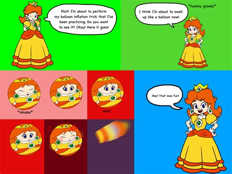 Princess Daisys Balloon Inflation Trick By Garretthogan2003 On Deviantart