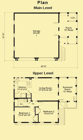House plans with two master bedrooms. Garage Plans With 2-Bedroom Apartment & Garage Floor Plans ...
