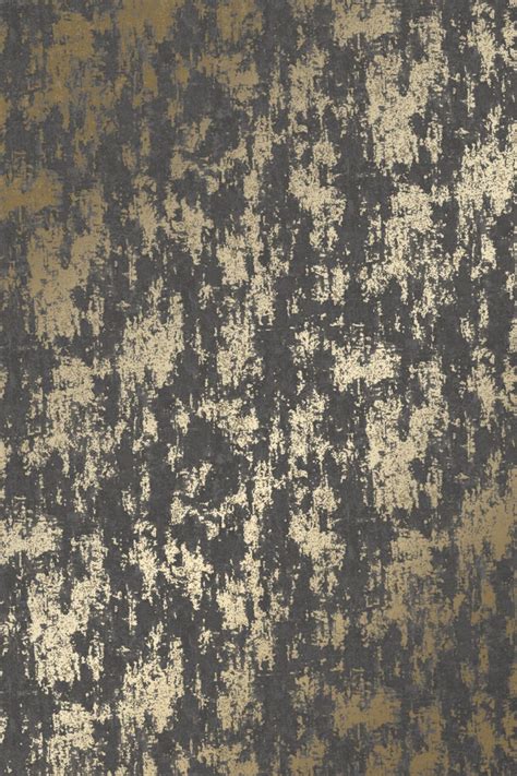 Milan Metallic Wallpaper In Charcoal And Gold Metallic Wallpaper