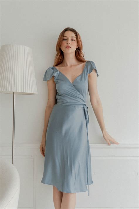 Short Dusty Blue Dress Dresses Images 2022