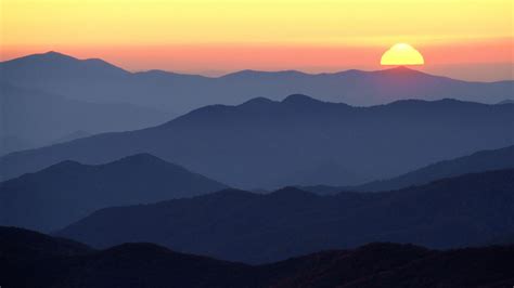 Smoky Mountains Sunset Wallpapers Wallpaper Cave