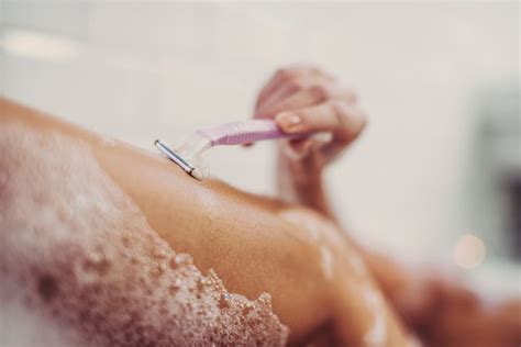 Soften your hair and hair follicles by taking a hot shower or bath. Waxing vs. Shaving Your Pubic Area