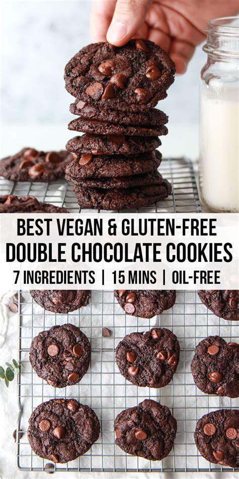 I used to make these cookies often for my sister. Best-Vegan-Double-Chocolate-Chip-Cookies-(Gluten-Free,-Oil-Free) - Zen and Zaatar