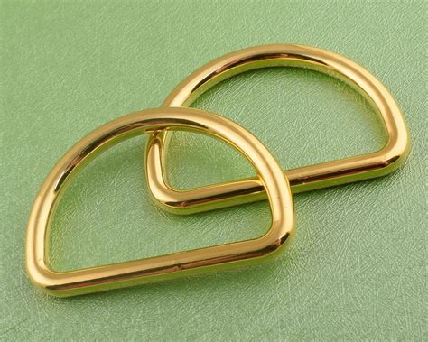 D Rings D Circles Gold D Rings 4 Pcs 38mm Metal D Loop D Etsy