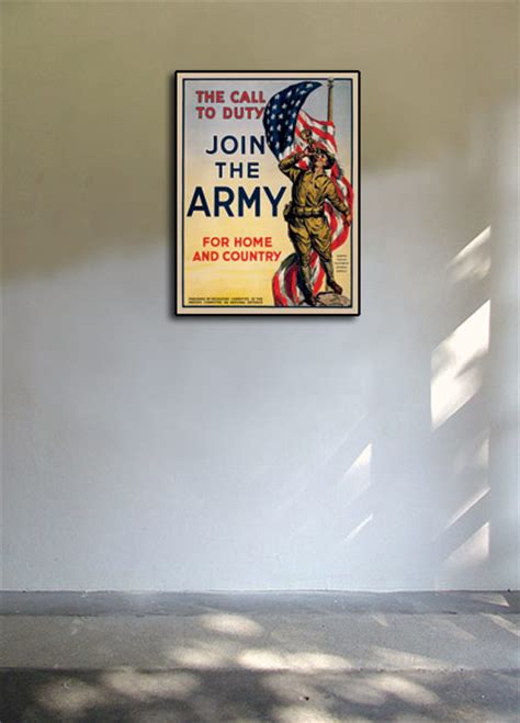 Join The Army The Call To Duty Wwi Poster 18x24 Ebay