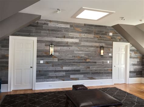 20 Weathered Wood Accent Wall Decoomo