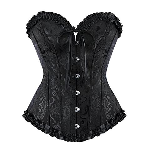 Women Lace Up Back Sexy Floral Corset For Women Lingerie Bustier Top