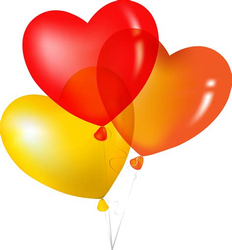 Heart Shaped Balloon Vector Clip Art Library