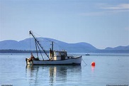 Maine Scallop Boat | A scallop boat rests in the water with … | Flickr