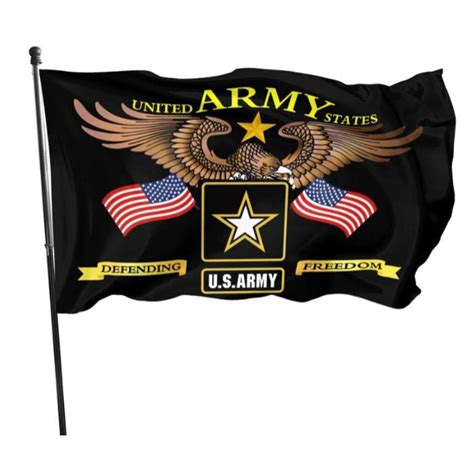 Us Army Defending Freedom Flags 3 X 5ft Festival Banners 100d Polyester