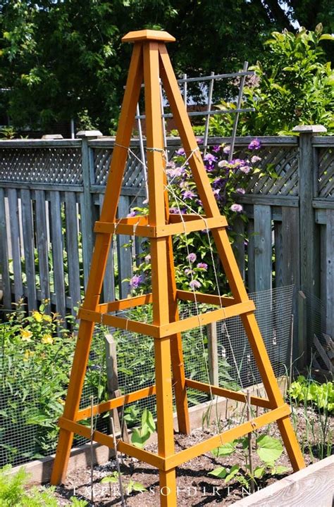 Tall Obelisk Garden Trellis Garden Design Ideas