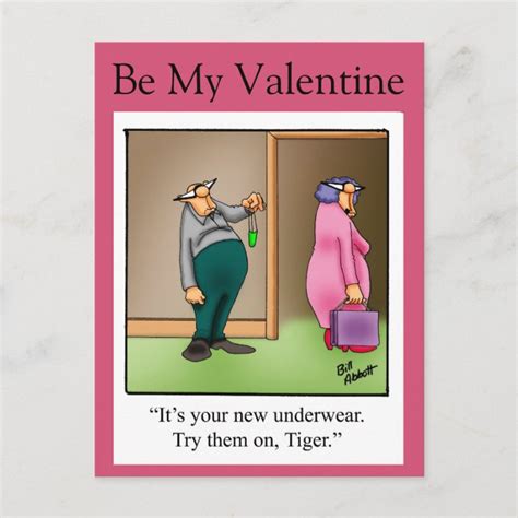 funny valentine s day humor postcard