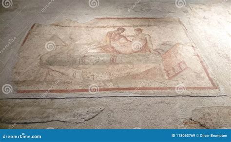 Roman Mosaic Sexual Stock Image Image Of Brothel Mosaic 118063769