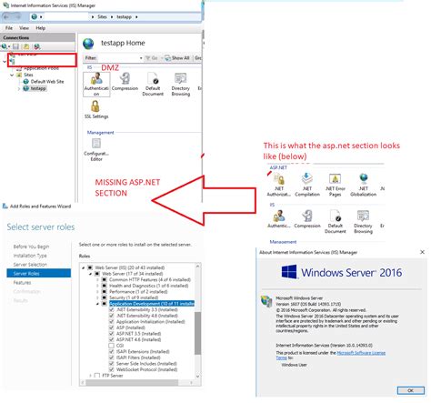 Net Missing Features On Iis 100 Itecnote