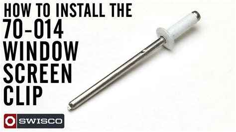 How To Install The 70 014 Window Screen Clip Youtube