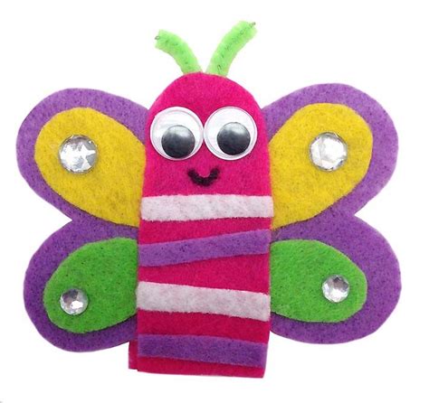 Butterfly Felt Finger Puppet Kit From Garden Friends