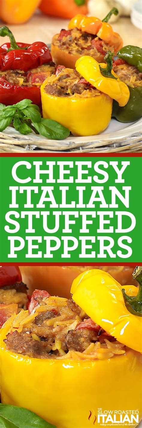 Cheesy Italian Stuffed Peppers Video