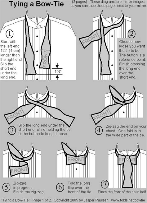 Tying A Bow Tie A Good Resource For Those Few Times Wearing A Bowtie