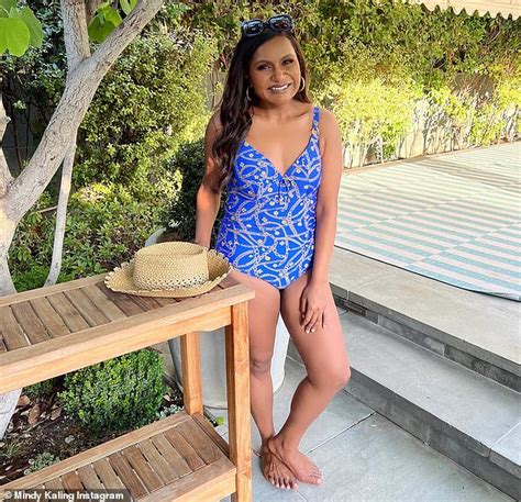 Mindy Kaling Reveals Off Her Slimmed Down Determine In Horny Blue