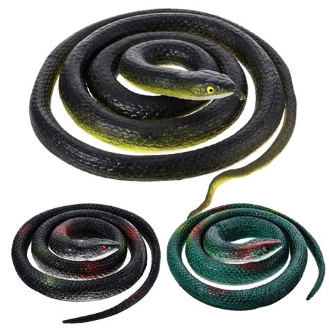Large Rubber Snakes Fake Snake Black Mamba Snake Toys For