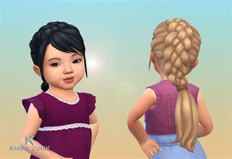 Sims 4 Child Braid Hair Warriorbxe