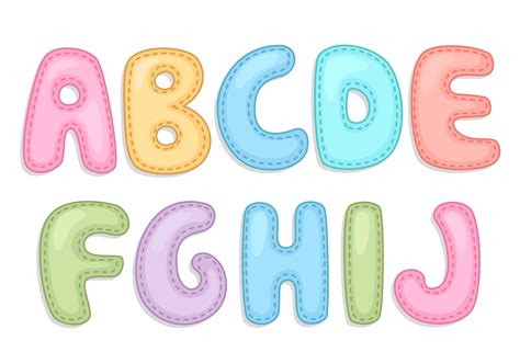 Cartoon Bag Cute Cartoon Abecedario Baby Shower Alphabet Clipart