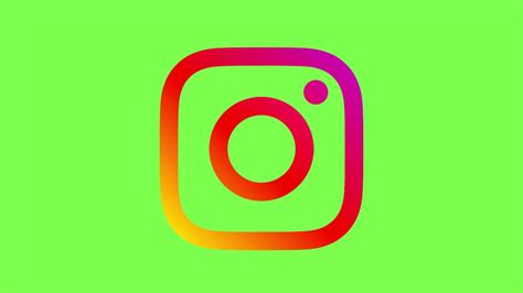 Instagram Logo Icon Animated Green Screen Free Download 4k 60