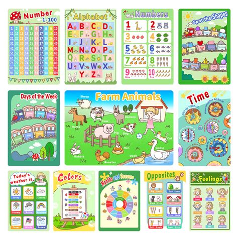 Buy Educational S Abc 12 Pack Times Table Preschool Learning S For
