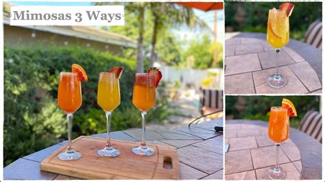 Mimosas 3 Ways How To Make The Best Mimosas Brunch Recipes Recipe