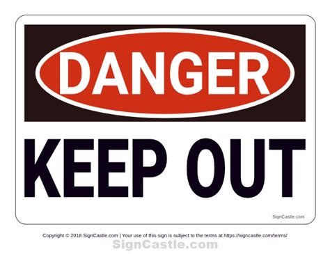 Free Printable Keep Out Danger Sign Download It At