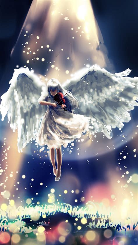 Download Anime Girl Angel Guitar Heaven Free Pure 4k Ultra