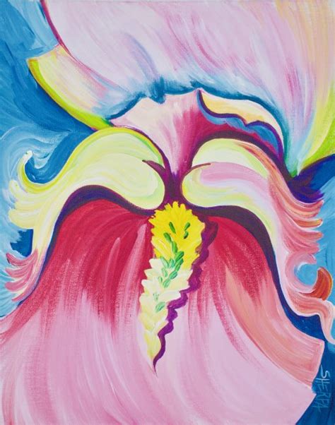 Abstract Iris In Pin Acrylic Paint Gallery The Art Sherpa Community