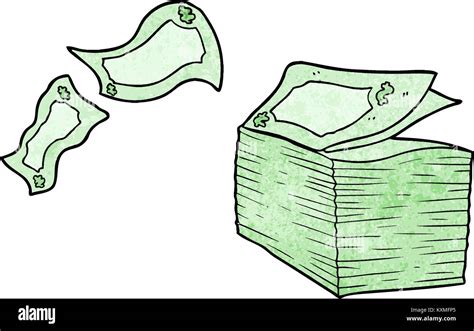 Cartoon Money Blowing Away Stock Vector Image And Art Alamy