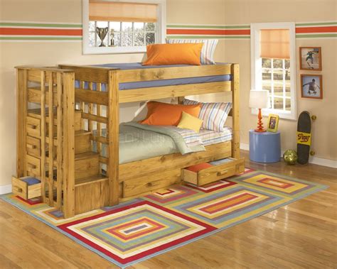 I know my son loves them. Wood Bunk Bed with Stairs | Cool Bunk Beds with Stairs ...