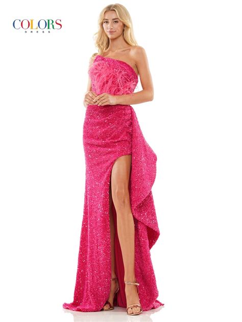 colors long one shoulder sexy prom dress 2994 the dress outlet